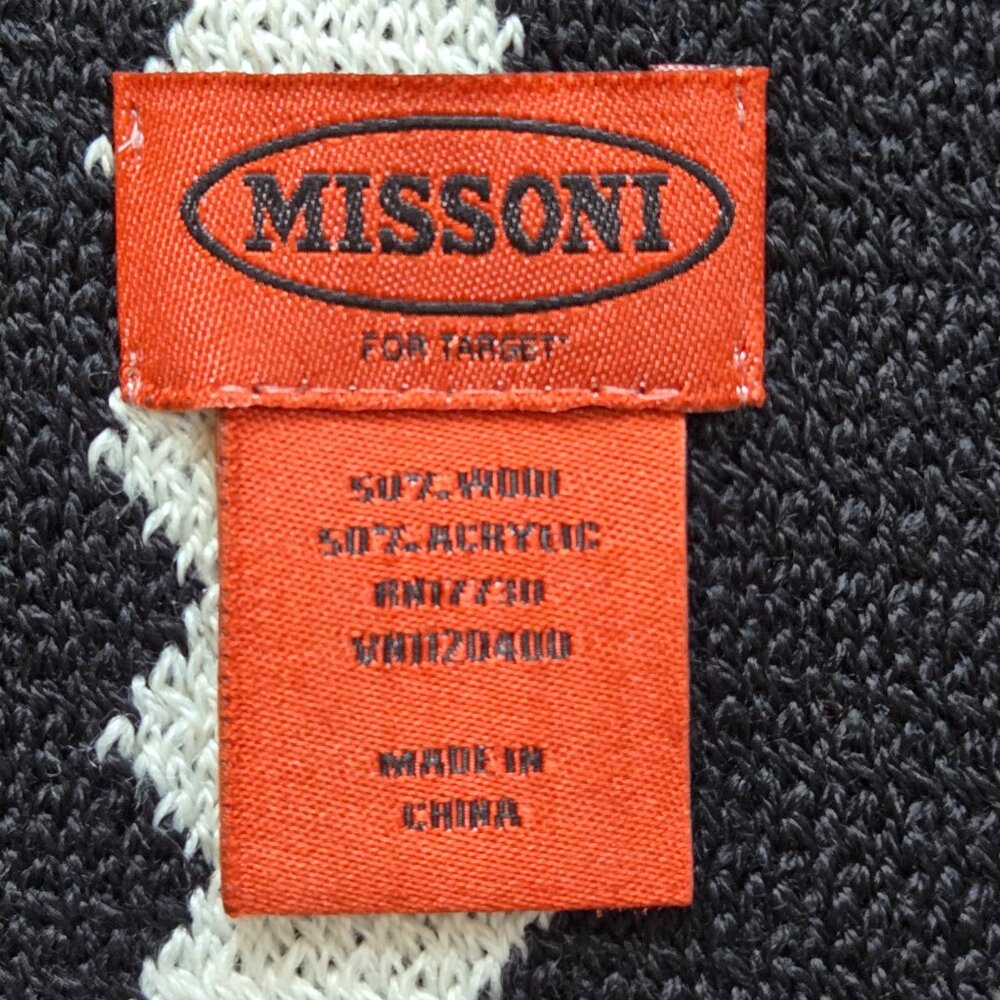 NWOT Missoni for Target Zig Zag Scarf Wool Blend - Picture 6 of 7